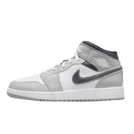 Jordan 1 Mid Light Smoke Grey (GS)
