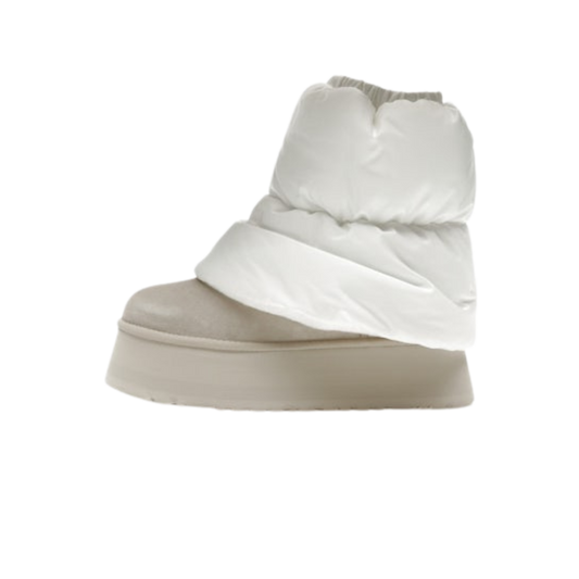 UGG Classic Mini Dipper Puffer Boot White Ceramic