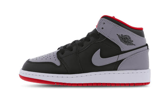 Air Jordan 1 Mid Cement Grey Red