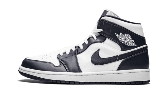 Nike Air Jordan 1 Mid White Metallic Gold Obsidian