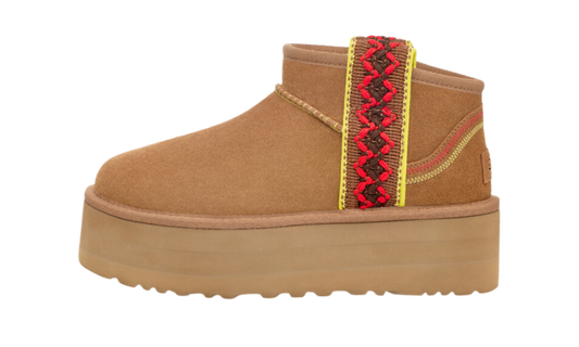 UGG Classic Ultra Mini Braid Boot Chestnut